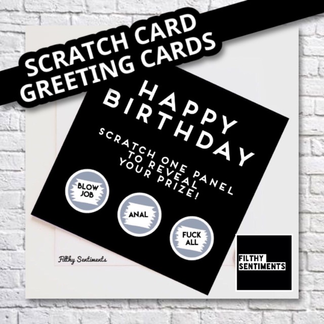 Scratch Card Greeting Cards Filthy Sentiments Birthday Funny Rude Cards Scratch Card Greeting Cards Filthy Sentiments Birthday Funny Rude Cards