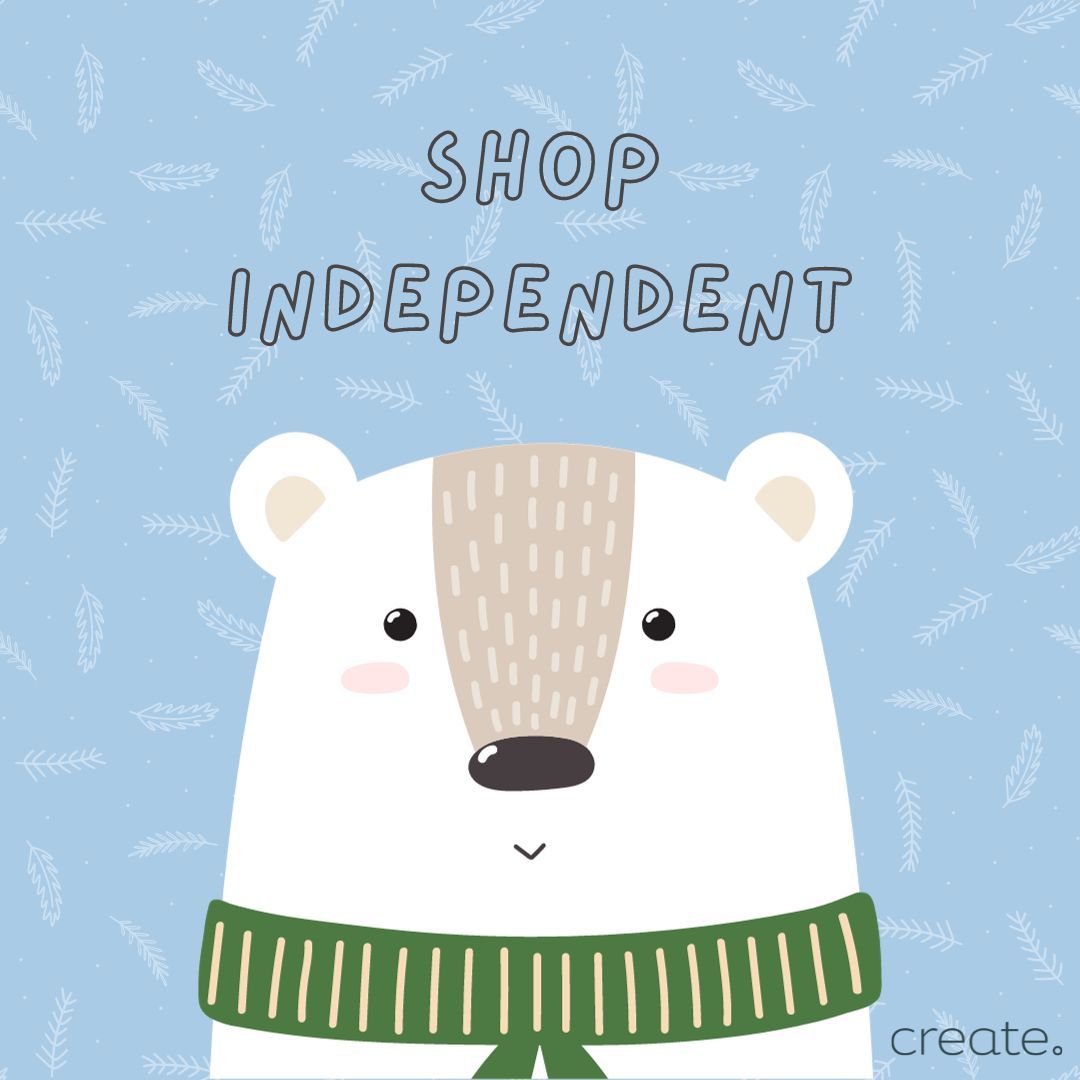 Shop Independent. Polar Bear Graphic