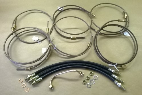 BPK 2-109-4-R-2 - Brake Pipe and Hose Kit, Series 2/2a, 109", RHD, mid-1958 to Suffix 'E'