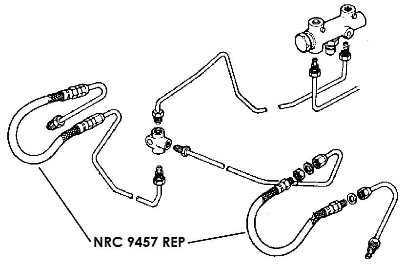 NRC 9457 REP - Flexible Hose, Front, July 1980 onwards