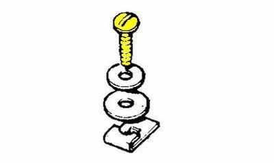 320045 (TYPE 1) - Special Screw for Floor and Gearbox Tunnel Fixings, Yellow Passivated 