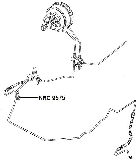NRC 9575 - Brake Pipe, Hose to RH Caliper
