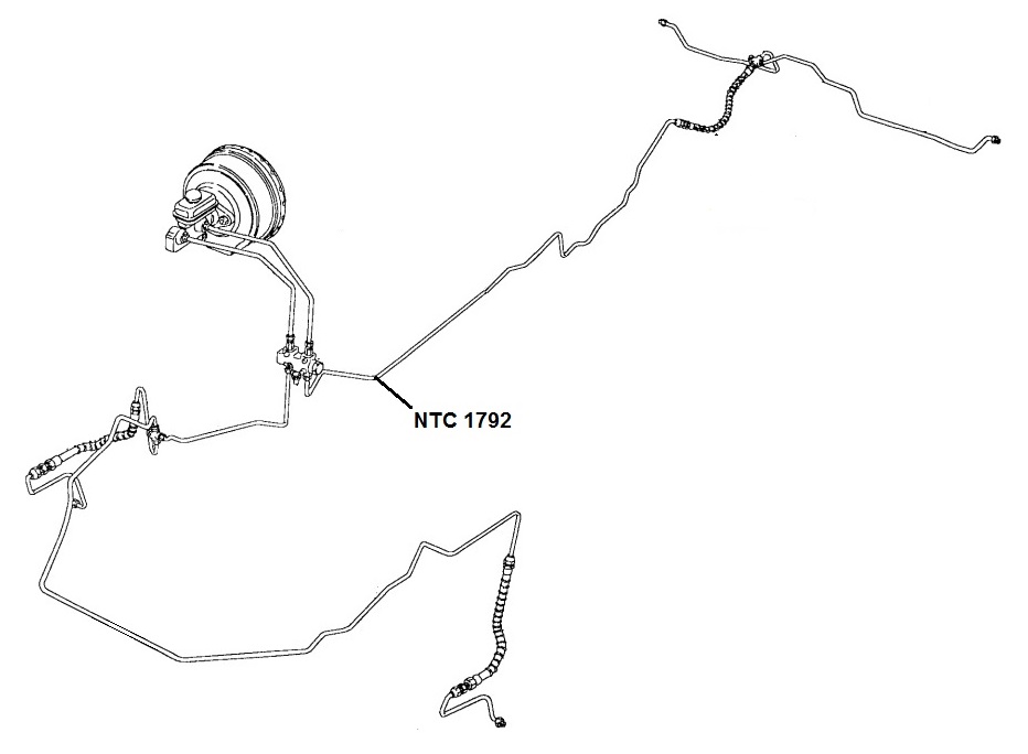 NTC 1792 - Brake Pipe, PDWA to Rear Hose