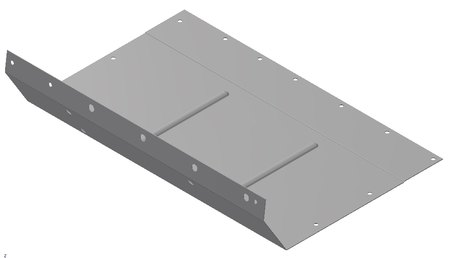 338088 - Cover Plate for RH Toe Panel, LHD models