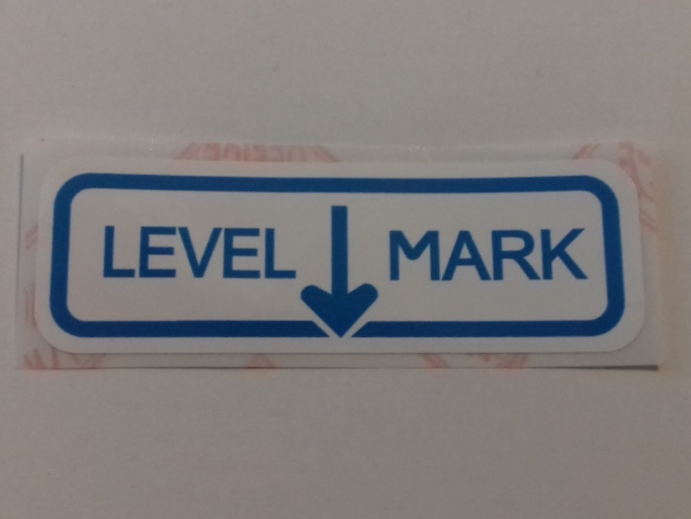 PSK 1327 - Label, Air Cleaner Oil Level Mark