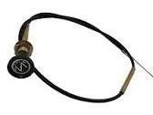 599338 - Choke Cable, Series 3 WITHOUT Steering Lock, 2-1/4 Petrol LHD