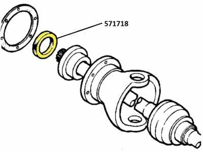571718 REP - Oil Seal, Inside Swivel Bearing Housing, Replacement specifica