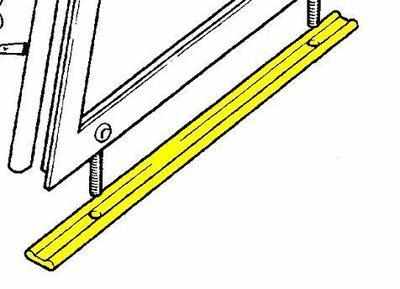 330163 - Sealing Strip, Door Top to Lower Door