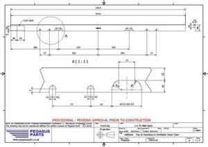 PSK 3116 - Stiffener, Top of Glove Box to Ventilator Inner Panel, Type 6