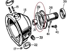 277289 - Gasket, Front Stub Axle to Swivel Pin Housing