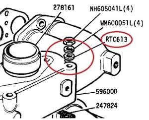 RTC 613 - Special Plain Washer, Inlet Manifold to Exhaust Manifold
