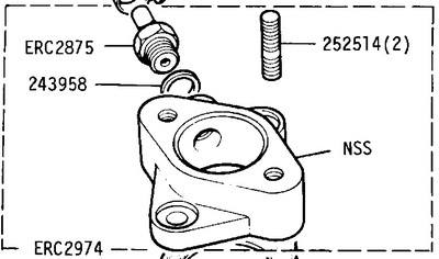 ERC 2974 SH - Adaptor, Zenith Carburettor to Inlet Manifold, Second-hand