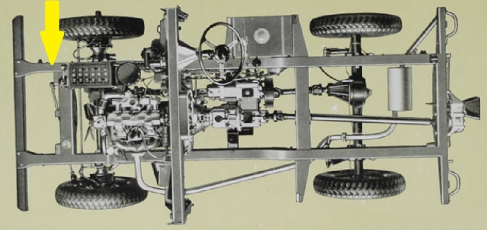 PSK 3602 - Front Dumb Iron, Right Hand Side, Early 80