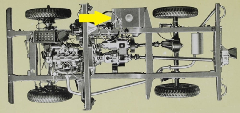 PSK 3606 - Chassis Outrigger, Front of Fuel Tank, 80