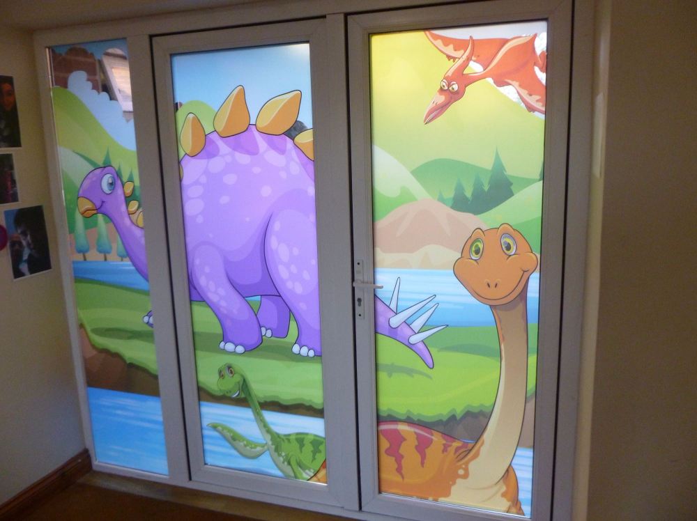 Window film dinosaurs