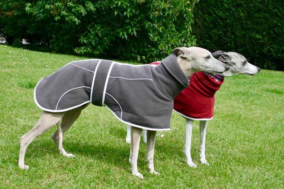 Slate Grey Original Fleece Housecoat for Greyhounds