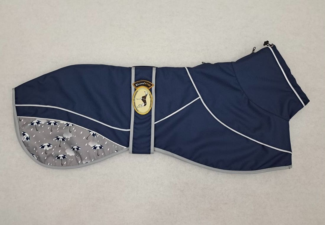 NEW IN! Navy Blue Umbrella Print Rain Mac for Greyhounds