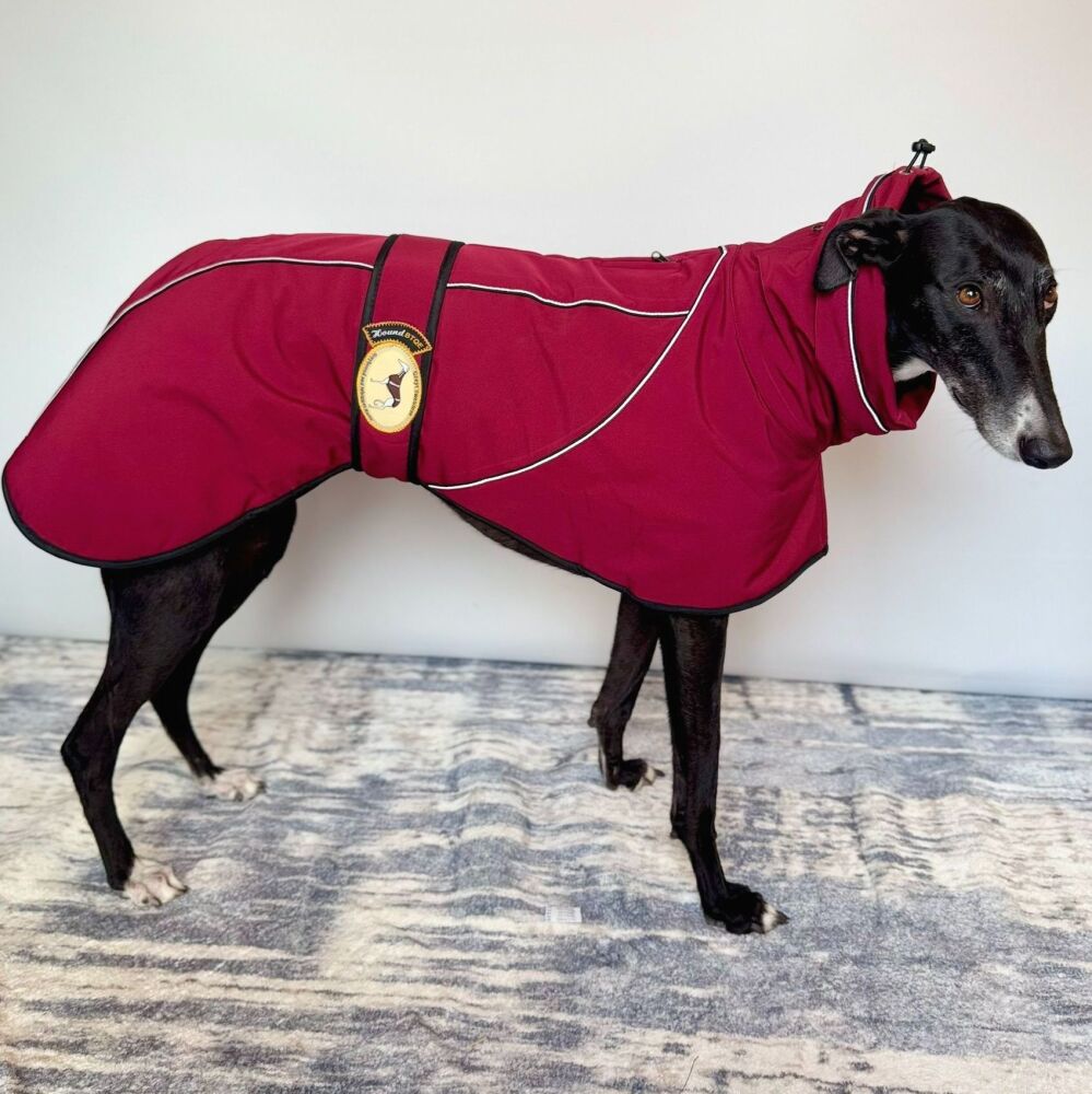 Deep Berry Soft Shell Jacket for Greyhounds
