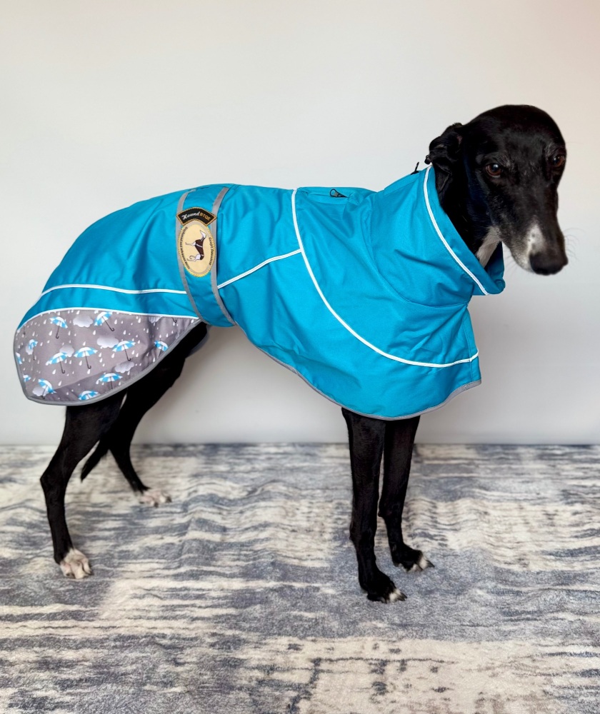 Ferozi Umbrella Print Rain Mac for Greyhounds