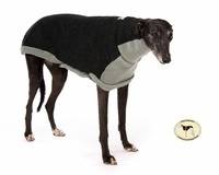 Contrast Sweater: Charcoal Grey with Silver Grey for Greyhounds