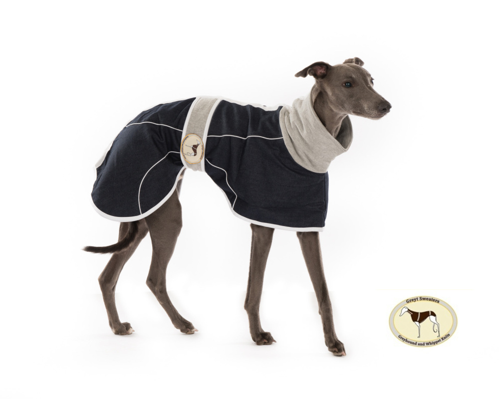 Indigo Blue Denim Coat for Greyhounds