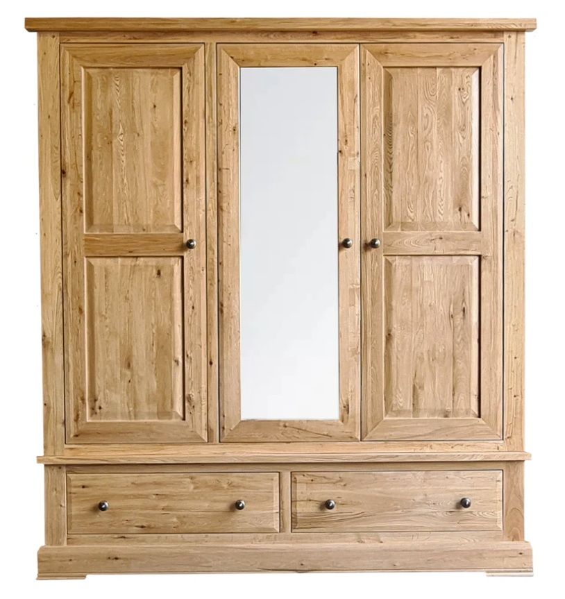 Triple Wardrobe with Drawers