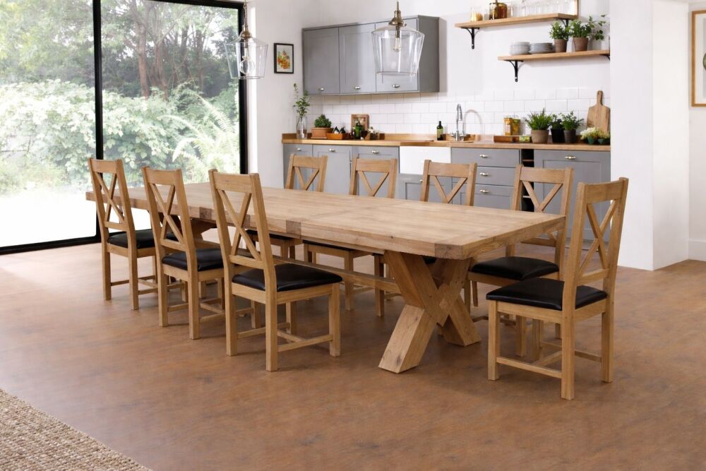 Grand Ox Bow Extending Dining Table