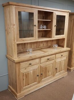 3 Door Sideboard with 3 Door Dresser Top