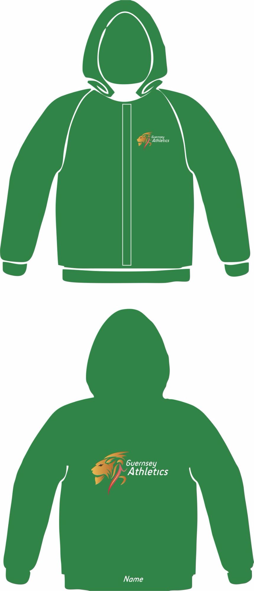 Women's Club Zoodie Green (Full Zip)