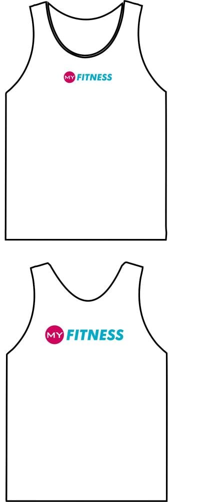 My Fitness Sports Breathable Vest White