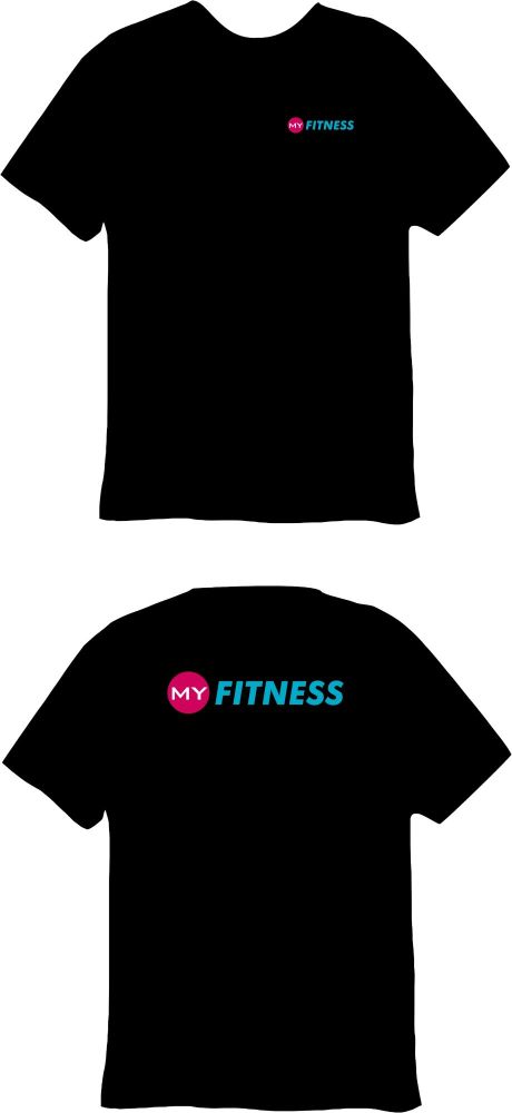 My Fitness Cotton T-Shirt Black