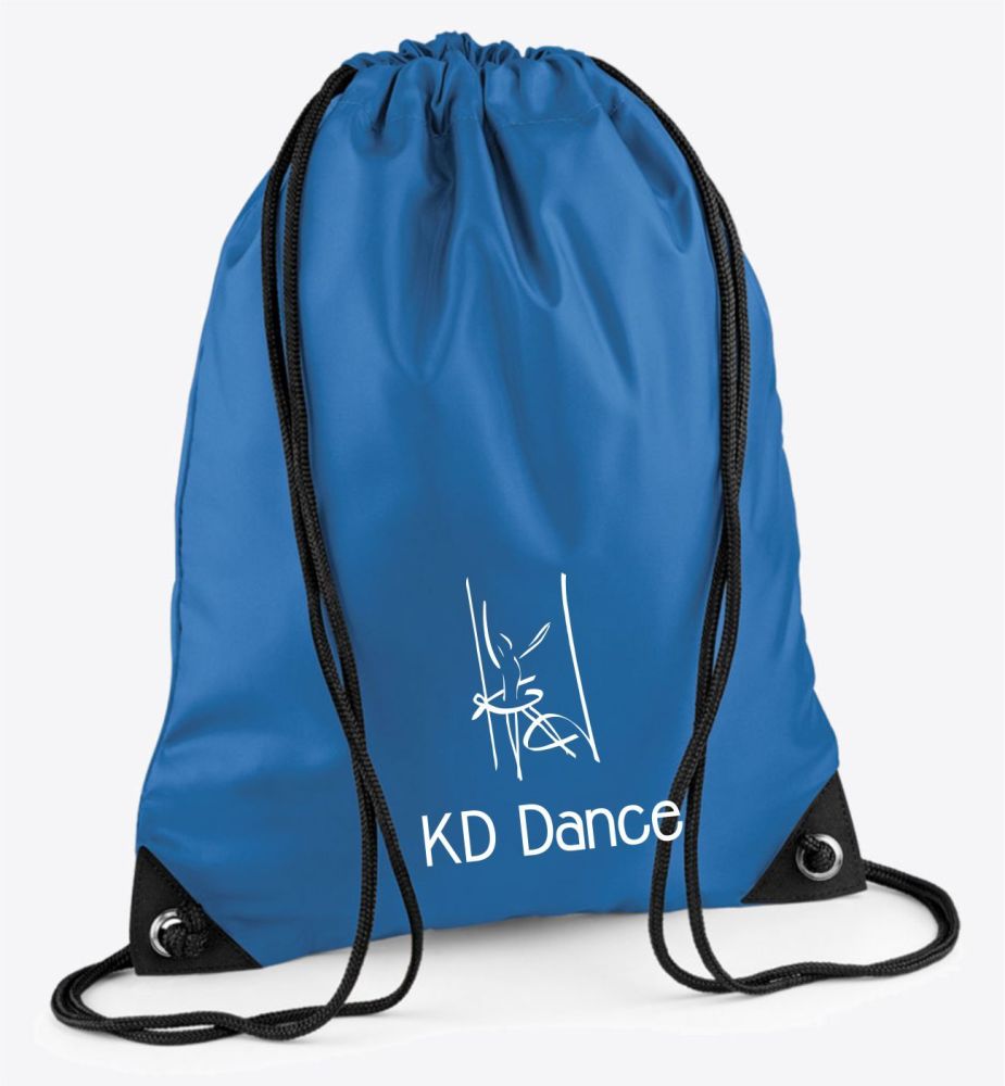 KD Dance Drawstring Bag Blue