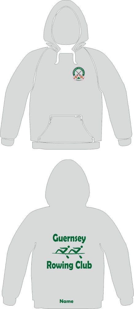 Guernsey Rowing Club Sports Poly Hoodie Grey