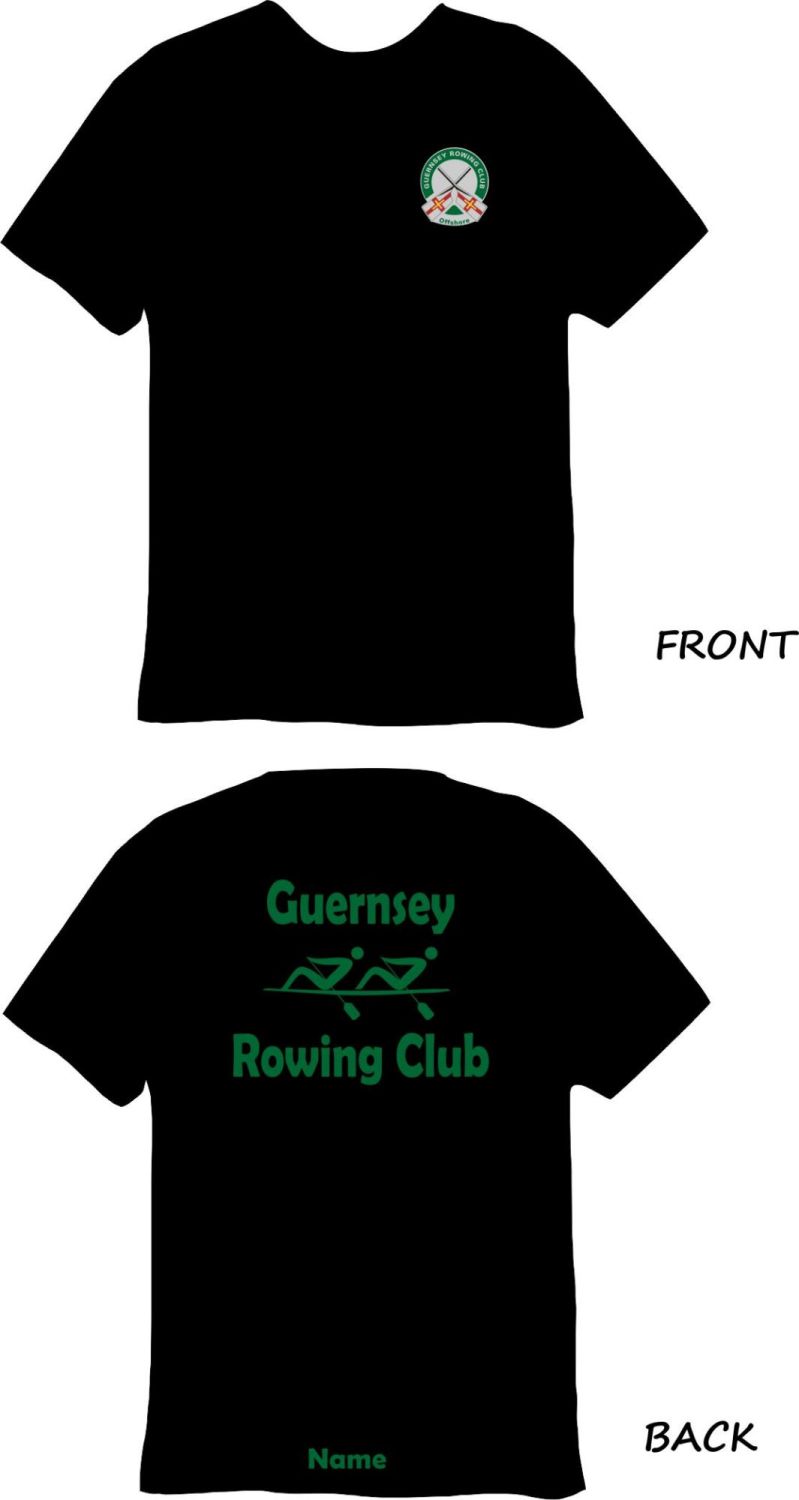 Guernsey Rowing Club Sports Technical T-Shirt Black