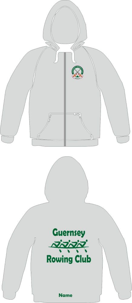 Guernsey Rowing Club (Full Zip) Zoodie Grey