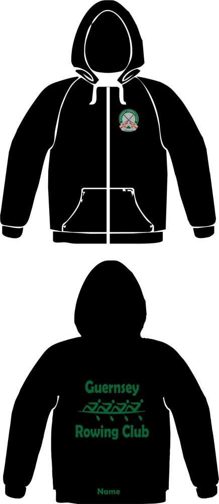 Guernsey Rowing Club (Full Zip) Zoodie Black