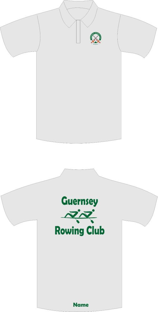 Guernsey Rowing Club Sports Technical Polo Shirt Grey