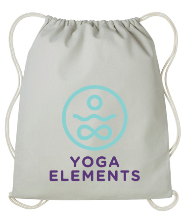 Yoga Elements Cotton Drawstring Bag