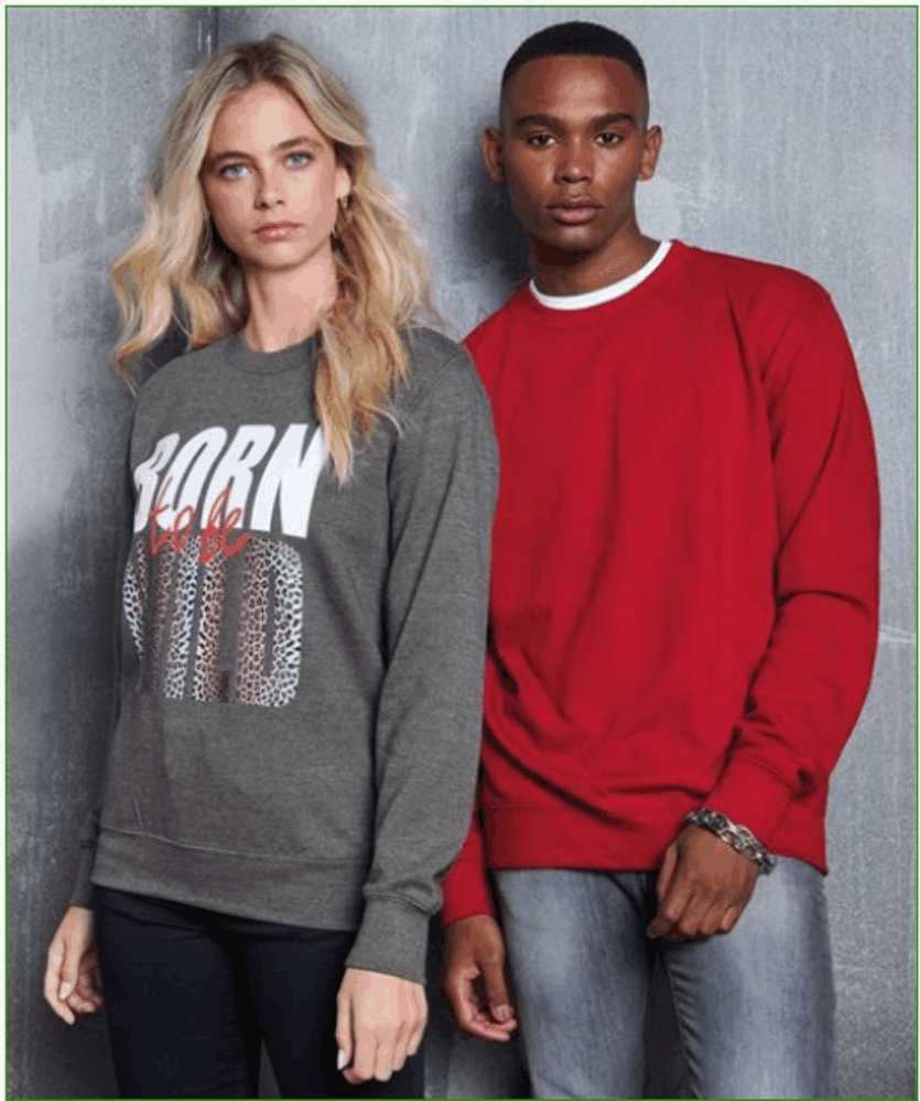 Sweatshirt Garment Color Options
