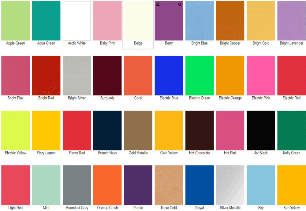Print Color Options