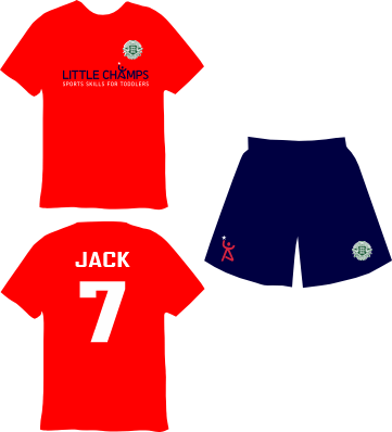 Little Champs Guernsey Football Association Kit