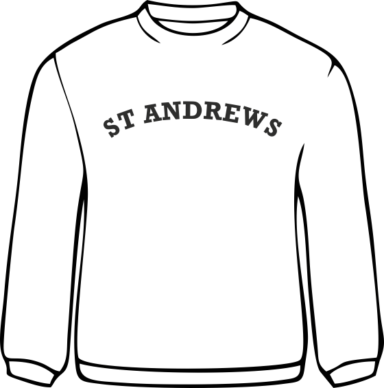 St Andrews Sweat Shirt White