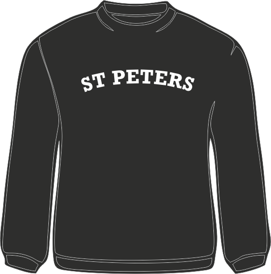 St Peters Black Sweat Shirt
