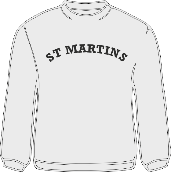 St Martins Grey Sweat Shirt