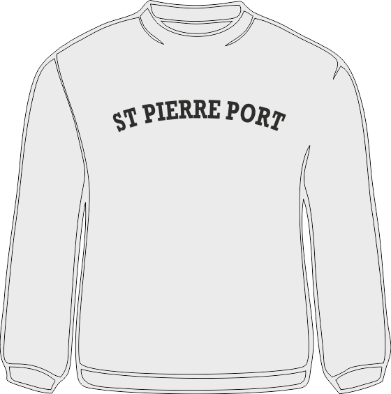 St Pierre Port Grey Sweat Shirt