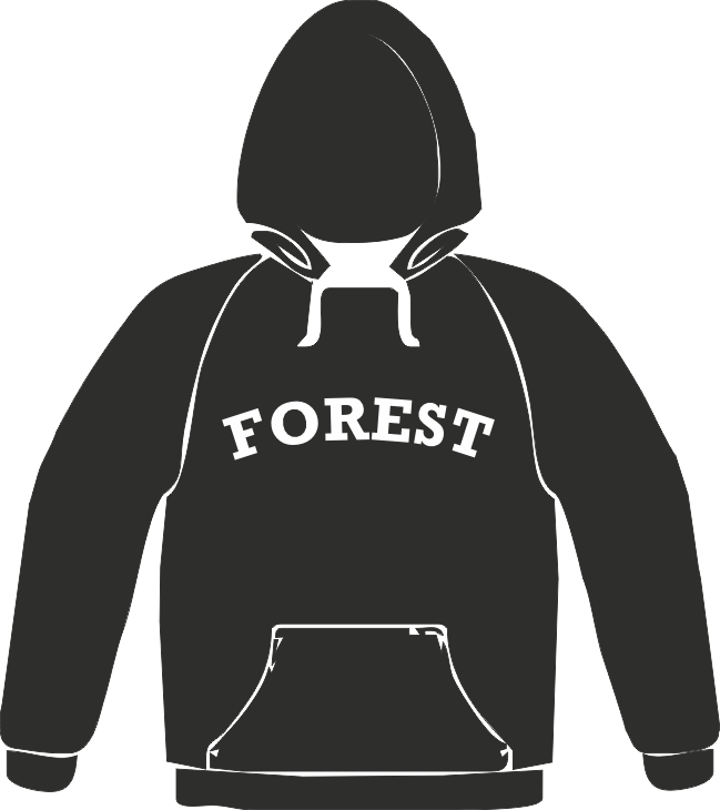 Forest Hood Black