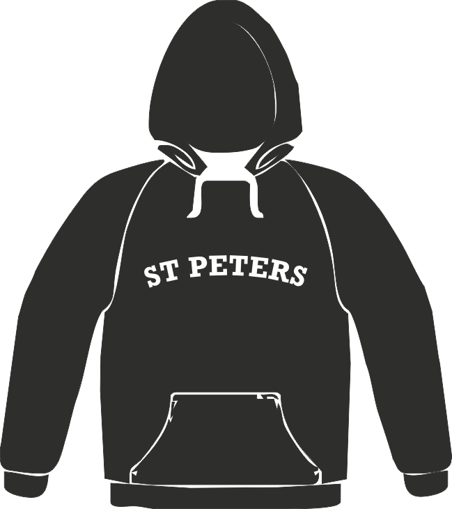 St Peters Hood Black
