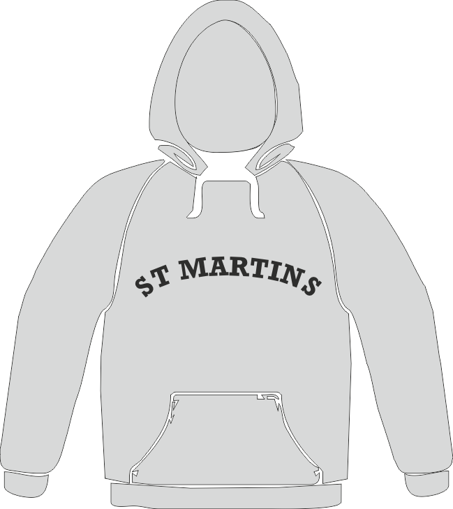 St Martins Hood Grey