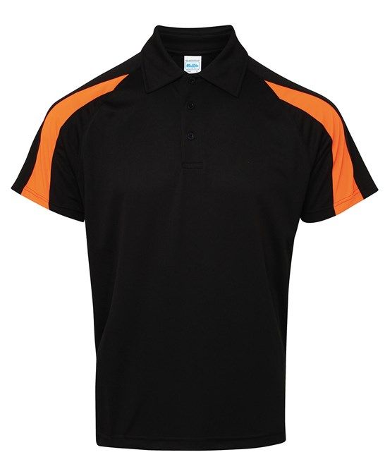Men's Colour Contrast Sports Polo Shirt