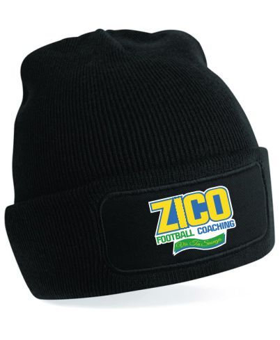 ZICO FOOTBALL COACHING BLACK BEANIE ADULT ONLY
